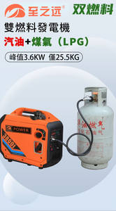 Портативный 3,5-кВт до 6,5 кВт домашний инверторный генератор <span class=keywords><strong>LPG</strong></span> LNG двухтопливный бесшумный природный газ и бензин для домашнего использования - Product Image 4