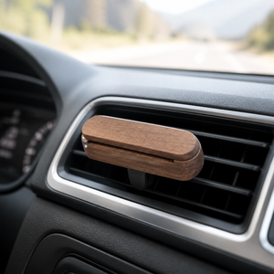 Support en bois FTQS pour diffuseur de parfum de voiture avec bâtonnets et clip – Cadeau pour l'intérieur du véhicule – Vente en gros OEM Marque Privée - Product Image 3