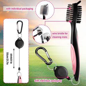 ชุดอุปกรณ์กอล์ฟแบบกำหนดเอง กระเป๋าใส่ลูกกอล์ฟพร้อมตะขอ ผ้าเช็ดตัว ทีตีกอล์ฟ ที่ทำเครื่องหมายลูกกอล์ฟแม่เหล็ก ที่ซ่อมพื้นสนามกอล์ฟ แปรงทำความสะอาด สำหรับผู้หญิง ผู้ชาย ของขวัญ - Product Image 4