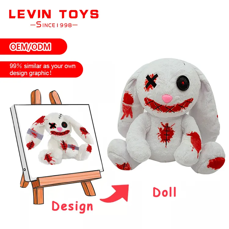 LEVIN oyuncaklar OEM/ODM özel Logo oyuncaklar peluş özel doldurulmuş hayvanlar sevimli hayvan tasarımı peluş oyuncaklar