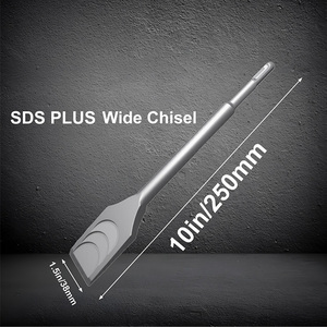 1.5in X 10in SDS PLUS TILE Chisel Rotary <strong>Hammer</strong> <strong>Drill</strong> Thin For Efficient Removal Of Tiles Adhesive From Concrete Demolition - Product Image 2