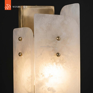 Modern Luxury Spanish alabaster <b>Wall</b> Lamp Designer <b>Sconce</b> for Hotel Villa Decor - Product Image 3