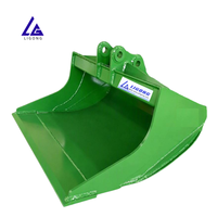 Bac de nettoyage de fossés pour excavatrice, testé en usine CE, largeur 1200 mm, bord de coupe lisse, pour l'entretien des caniveaux routiers