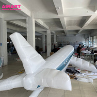 Décoration de campagne publicitaire, avion gonflable géant, modèle d'avion gonflable personnalisé à des fins d'exposition