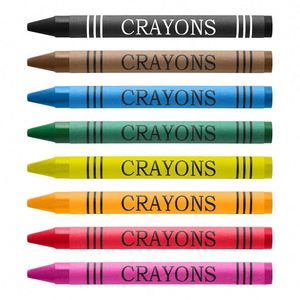 Ensemble de crayons de cire portables avec logo personnalisé, 8 couleurs assorties, boîte en papier kraft, fournitures de coloriage pour les activités artistiques des enfants - Product Image 3