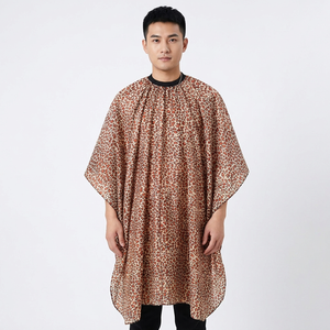 Capa de Salón con Estampado de Leopardo, Impermeable, Delantal para Peluqueros, Capa de Estilista con Diseño Animal, Bata para Cortar el Cabello, Capa Profesional para Barberos - Product Image 3