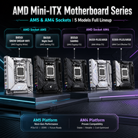 JGINYUE Mini ITX Motherboard AM4 AM5 DDR4 DDR5 M.2 NVMe Gaming Desktop Mainboard Seri B350I B450I B550I B650I B850I