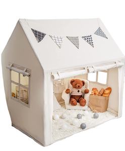 Tienda de Campaña Infantil de Lona <span class=keywords><strong>para</strong></span> Interiores/Exteriores, Tipi Infantil con Estilo de Juguete Suave, Regalo de Cumpleaños Perfecto <span class=keywords><strong>para</strong></span> Niños y <span class=keywords><strong>Niñas</strong></span> - Product Image 1