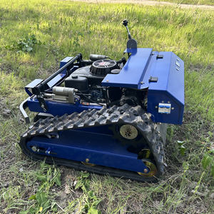 Tondeuse à gazon électrique à huile hybride télécommandée puissante moteur sans balais chenille 4WD automotrice pour verger pente cour - Product Image 6