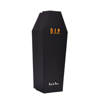Caja de Cartón Negra con Laminado Mate para Botellas de Vino Premium de Alta Gama, con Forma Hexagonal, para Whisky y Tequila, Personalizada y de Lujo