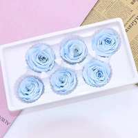 Têtes de roses éternelles en gros (5-6 cm) en vrac - Qualité supérieure pour des cadeaux de Saint-Valentin durables, des fleurs de mariage et un emballage de luxe personnalisé