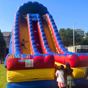 Directo de fábrica personalizado al por mayor Base inflable salto tobogán <span class=keywords><strong>acantilado</strong></span> salto Base salto con tobogán de caída inflable Screamer tobogán - Product Image 2