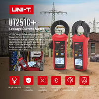 Pinza Amperimétrica de Corriente de Fuga UNI-T UT251C+ 60A CA, Medidor Digital de Amperios, True RMS, Función Peak Hold, Certificación CE/RoHS, Medición de Armónicos 1-20