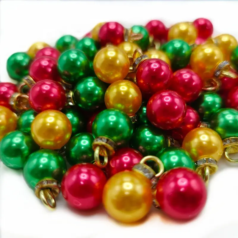 8-16mm bunte ABS Acryl Perle Anhänger Perlen Charm Ohrringe Ornamente Knöpfe DIY Schmuck herstellung Teile