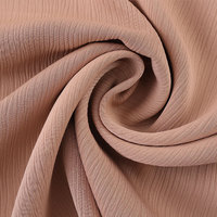 Tissu crêpe zoom doux de haute qualité 100% polyester mousseline de soie jersey coréen femmes musulmanes abaya hijab nida dubai tissu pour robe