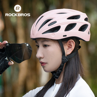 ROCKBROS-Casco de bicicleta ligero y personalizado para mujer, casco compacto para ciclismo de montaña y carretera, protector deportivo para ciclistas