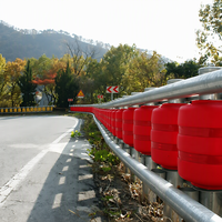 Système de barrière anti-collision à rouleaux, barrière à rouleaux galvanisée à chaud et barrière anti-choc à rouleaux pour projets routiers