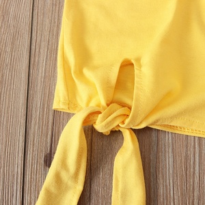 Mùa Hè Châu Âu Phong Cách Trẻ Em Của Vest + Hoa Mô Hình Quần Short + Headband Ba Pcs Bộ Của Trẻ Em Của Mặc Cô Gái Quần Áo - Product Image 4