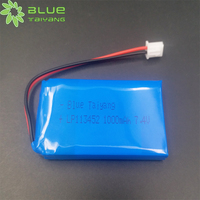Produsen China 113452 Paket Baterai Li Polymer Isi Ulang 1000mah 7.4v Baterai Li-ion Lipo