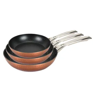 Frying Pan Gradient Color Hammered Aluminum Non Stick Cookware Sets Cooking Egg Frying Fry Pan Skillets