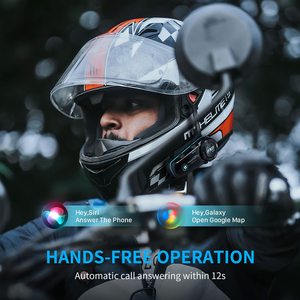 Casque de moto Fodsports FX8 Air avec intercom Bluetooth, système de communication sans fil pour casque de moto - Product Image 5