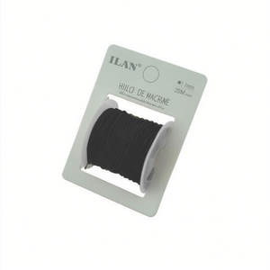 ไหมมาคราเม่ อิลัน ขนาด 1 มม. สีดำ ยาว 20 ม. สำหรับงานประดิษฐ์และทำเครื่องประดับ - Product Image 3