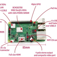 Placa de Desarrollo Raspberry Pi 3 Modelo B+, Nueva Versión Mejorada