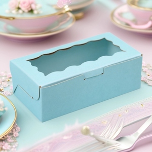 Tùy chỉnh Kraft Hộp giấy cho Pastry bao bì bánh nhỏ Bánh quy kẹo macaroon hiển thị có sẵn trong các kích cỡ khác nhau màu sắc - Product Image 1