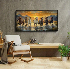 Большой настенный декор для гостиной: картины на холсте с бегущими лошадьми, декор для дома, картины для спальни, подарки - Product Image 3