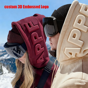 Áo hoodie nam in nổi logo 3D, chất liệu dày 500GSM, kiểu dáng rộng, sản xuất theo yêu cầu. - Product Image 1