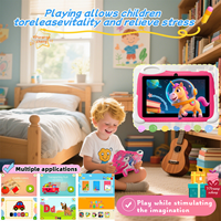 Tablet Android IWAWA 7-Inci untuk Anak-Anak Quad Core 2GB+32GB Resolusi 1024x600 Mainan Edukasi Baru Hadiah Sekolah dengan Garansi 1 Tahun