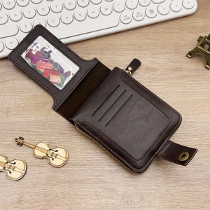 Nuevas carteras de moda para hombre, bolsos retro de alta gama con cremallera, bolsas de almacenamiento para cambio, carteras para tarjetas portátiles para viajes al aire libre, ligeras - Product Image 3