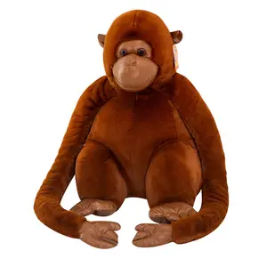 Custom Orangutan Stuffed Animals Plush Hanging Monkey Toys Long Arm Plush Toy