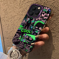Coque de téléphone TPU tendance Hip-hop Graffiti Urbain IMD pour iPhone 17 16 15 14 13 12 11 Pro Max Plus