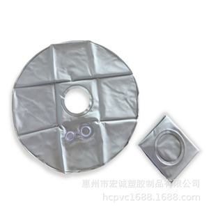 Almohada de viaje inflable en forma de U, 50x30cm, PVC, color sólido, para soporte de equipaje y mochila - Product Image 2