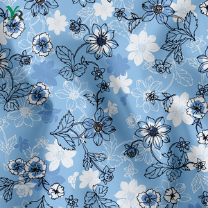 Tissu en lin pur imprimé numérique floral, de plus en plus doux à chaque lavage, tissu en lin pour vêtements au mètre - Product Image 1