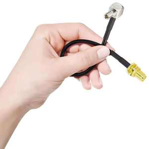 RG174 20cm Pigtail RF Extension <span class=keywords><strong>Cable</strong></span> Noir avec SMA Male à TS9 CRC9 Jumper Pigtail pour Routeur/Antennes de Communication - Product Image 5