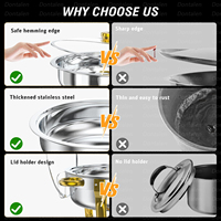 Vente en gros de chauffe-plats en acier inoxydable de forme ronde chauffe-plats pour buffet, chauffe-plats de luxe pour la restauration et les événements