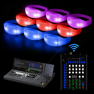 Fabrieksgroothandel siliconen LED armband DMX-besturing afstandsbediening LED armband - Product Image 1