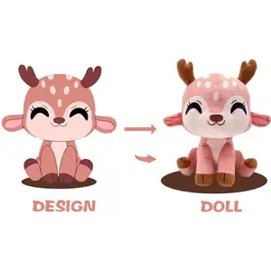 Venda quente Stuffed Plush Toy Doll Fabricante Custom Logo Plushie Soft Plush Toy Personalizar