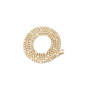 Collar de Cadena de Acero Inoxidable de 3 mm de Ancho, Chapado en Oro de 18k PVD, Estilo Hip <span class=keywords><strong>Hop</strong></span>, Alta Calidad, Venta al Por Mayor - Product Image 2