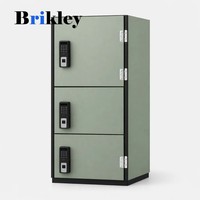 Brikley Bibliothèque Modulaire en Bois Massif pour Salon, Grande Capacité, Écologique, Design Mid-Century, Durable, Personnalisable