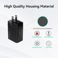 Adaptador Intercambiable de 30W con Logotipo Personalizado para EE. UU./UE/Reino Unido/Australia, con Certificación Global