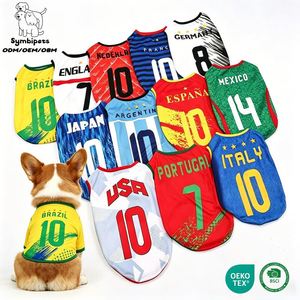 Camiseta de Fútbol Personalizable para <span class=keywords><strong>Perros</strong></span>, Uniformes Transpirables de Poliéster para Equipos de <span class=keywords><strong>Cachorros</strong></span>, Ropa para Mascotas con Soporte ODM y OEM - Product Image 1