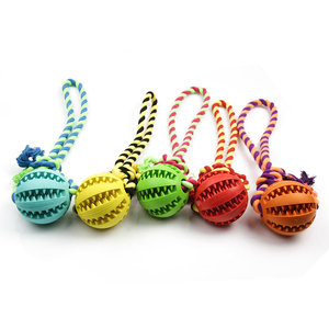 Rubber <span class=keywords><strong>Dog</strong></span> Chew Toys Gebitsreiniging Lekkage Voedsel Hond Speelgoed Kauwen Training Bal Voor Hond - Product Image 1