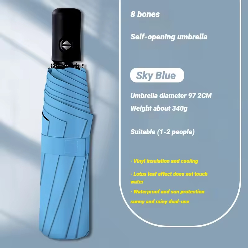 Parapluie automatique 8K (Bleu)