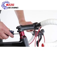 ACB4252H7 Headset Bearing 42x52x7mm 45/45 Kontak Sudut Berpelumas Oli Baja Krom Presisi P6 untuk Pivot Garpu Sepeda