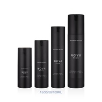 Flacon pompe airless rechargeable coloré 15ml 30ml 50ml 80ml 100ml blanc marron noir mat pour sérum et crème de soin