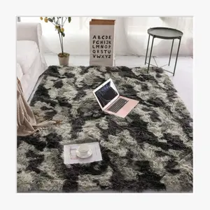 부드러운 솜털 지역 깔개 푹신한 거실 카펫 현대 얽히고 설킨 지역 깔개 침실 홈 장식 카펫 소녀를위한 대형 실내 매트