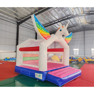 Château gonflable licorne arc-en-ciel, animal magique fantastique, pour enfants, filles, fêtes, extérieur, <span class=keywords><strong>location</strong></span> commerciale - Product Image 6